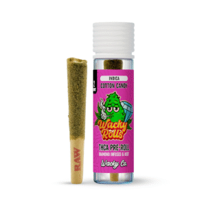 Wacky Rolls: Cotton Candy Diamond Infused THCa Pre-rolls - Indica [2pk] (0.5 grams)