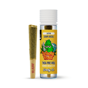 Wacky Rolls: Sour Diesel Diamond Infused THCa Pre-rolls - Sativa [2pk] (0.5 grams)