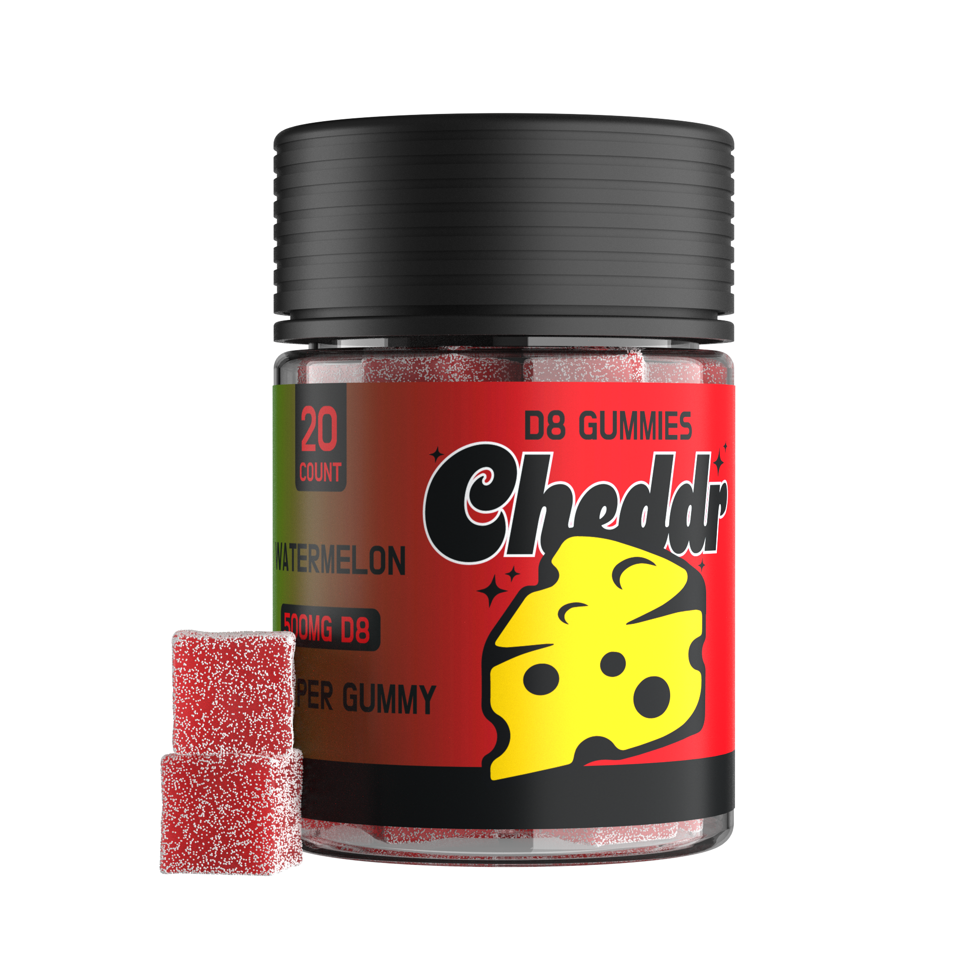 25mg D8 Gummies - WATERMELON - 20ct