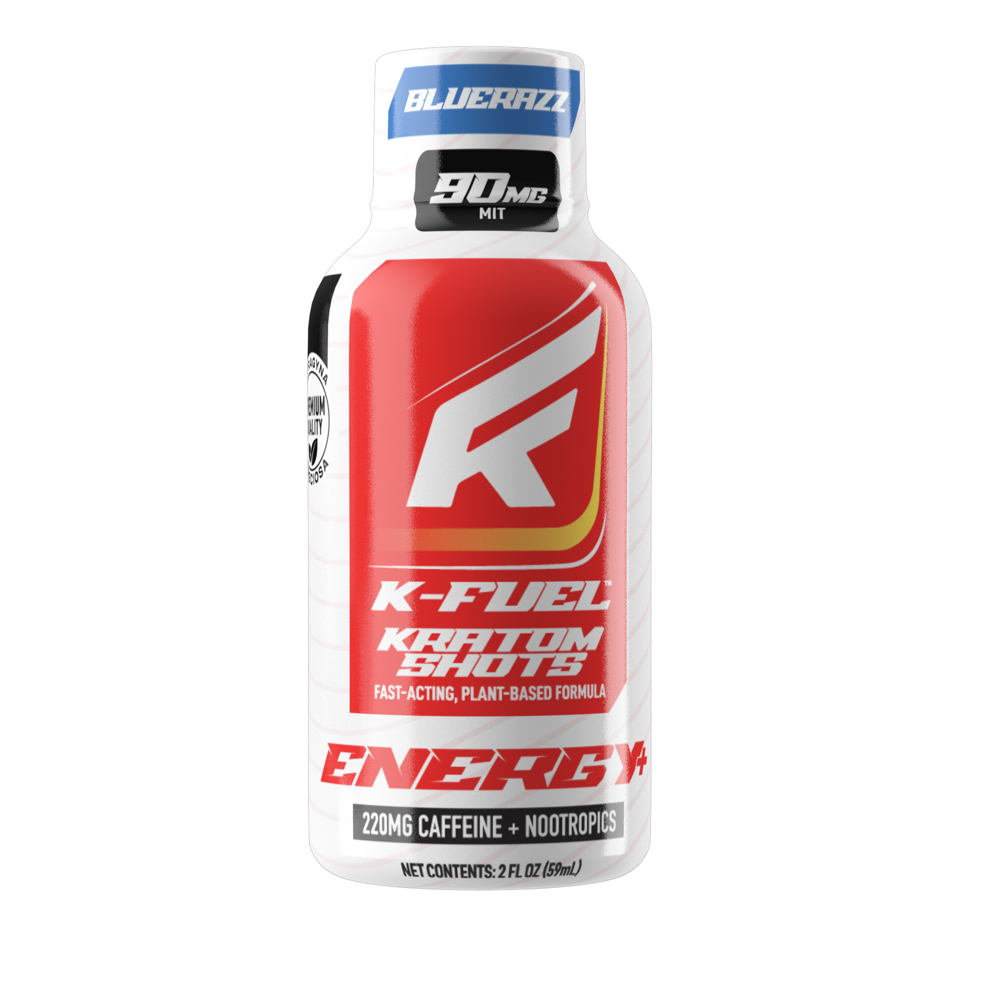 Energy + Kraton Shots – BlueRazz – Single Shot