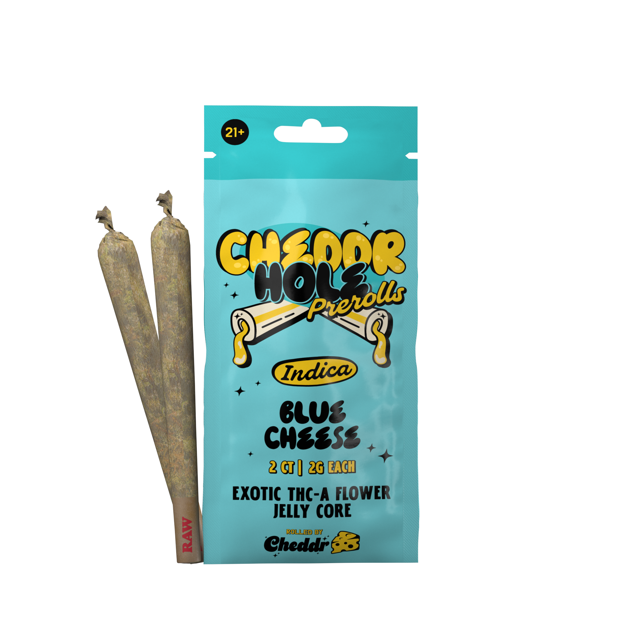 2g - 2ct Hash Holes - BLUE CHEESE - Indica - Image 2