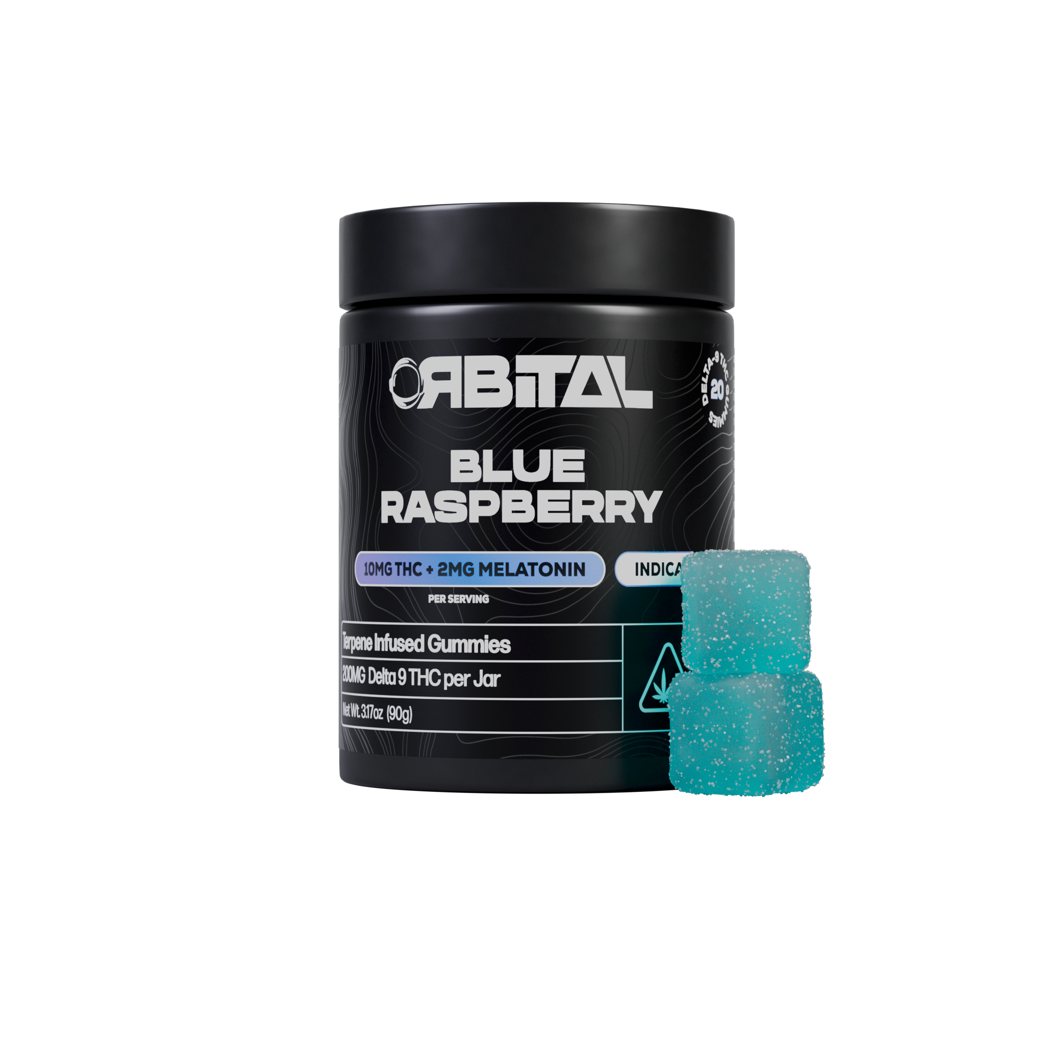 10mg D9 + 2mg Melatonin - BLUE RASPBERRY - 20ct