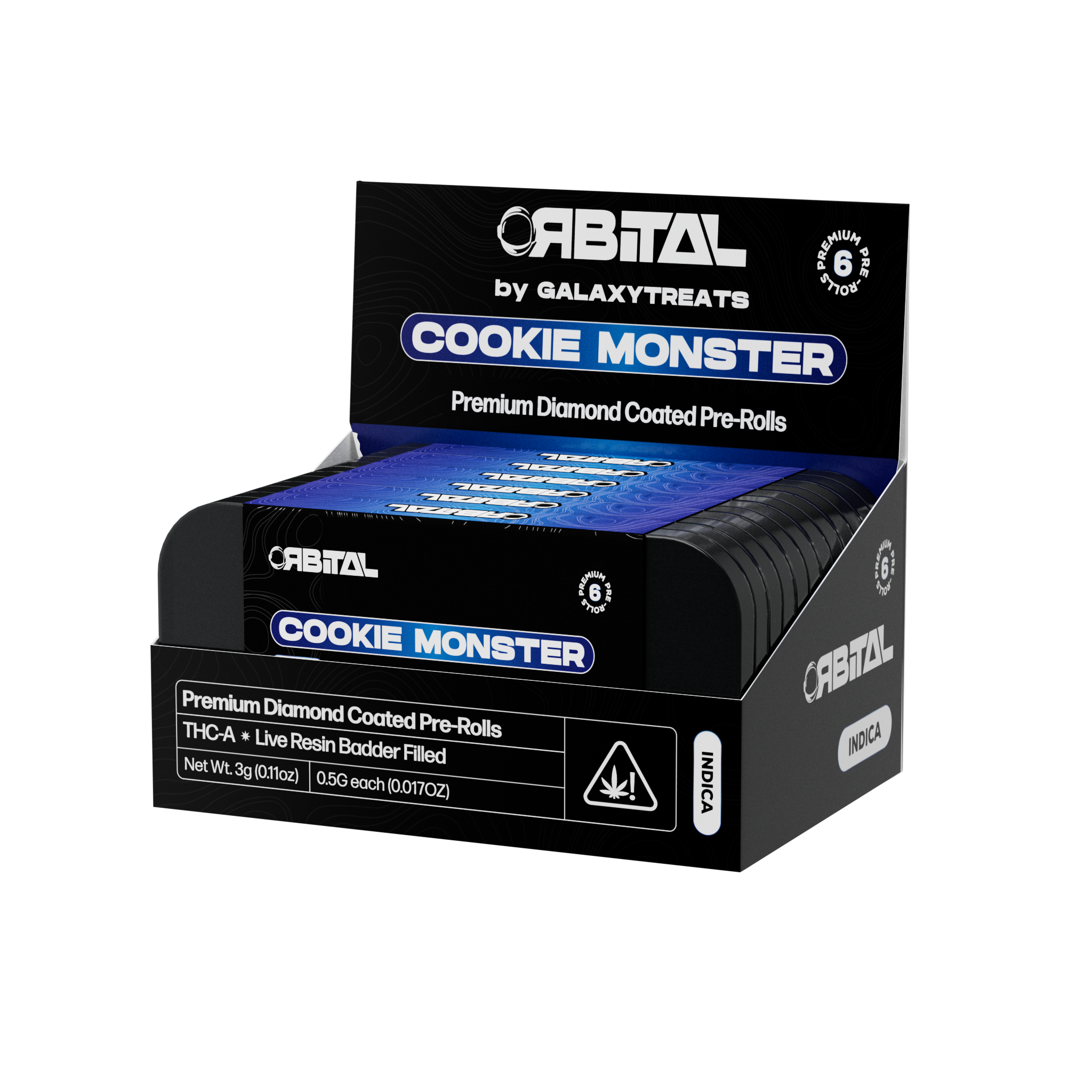 5g - 6ct Tin Preroll - COOKIE MONSTER - Indica