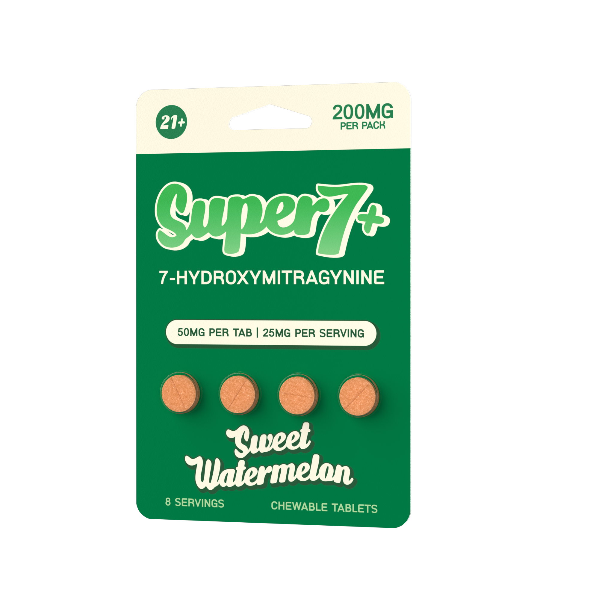 7-Hydroxy 35mg – 4ct Blister - Sweet Watermelon - Image 2