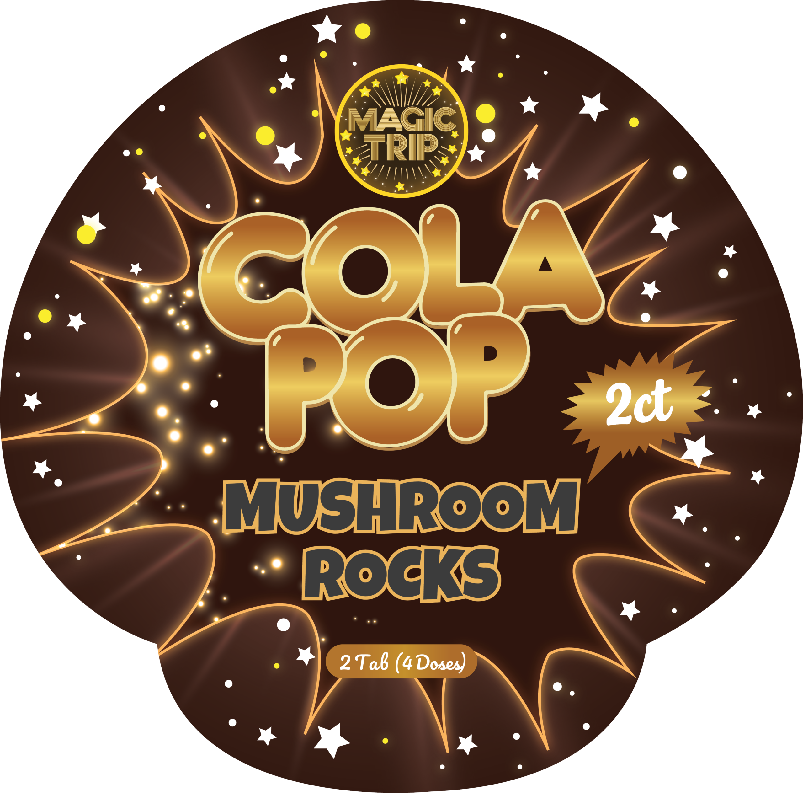 Mushroom Rocks - 2ct - 20 Pack Display - Cola
